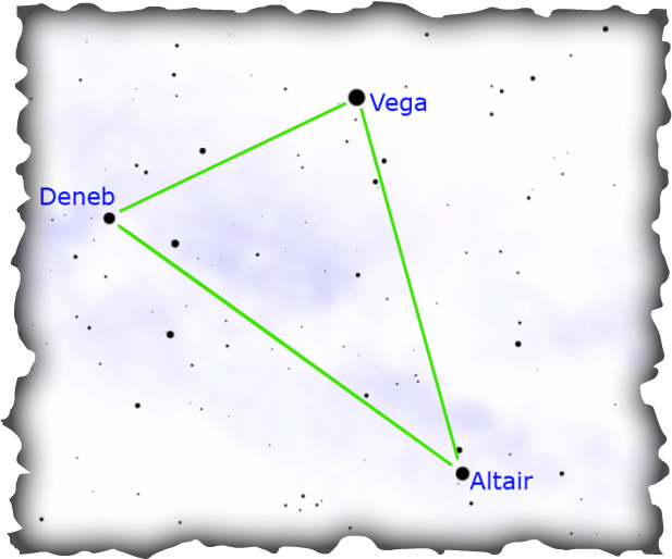 Summer triangle, deneb, altair, aquila, astronomy, Hawaii, constellations, summer, asterism, Jack Johnson, Waikiki shell, Vega, Cygnus